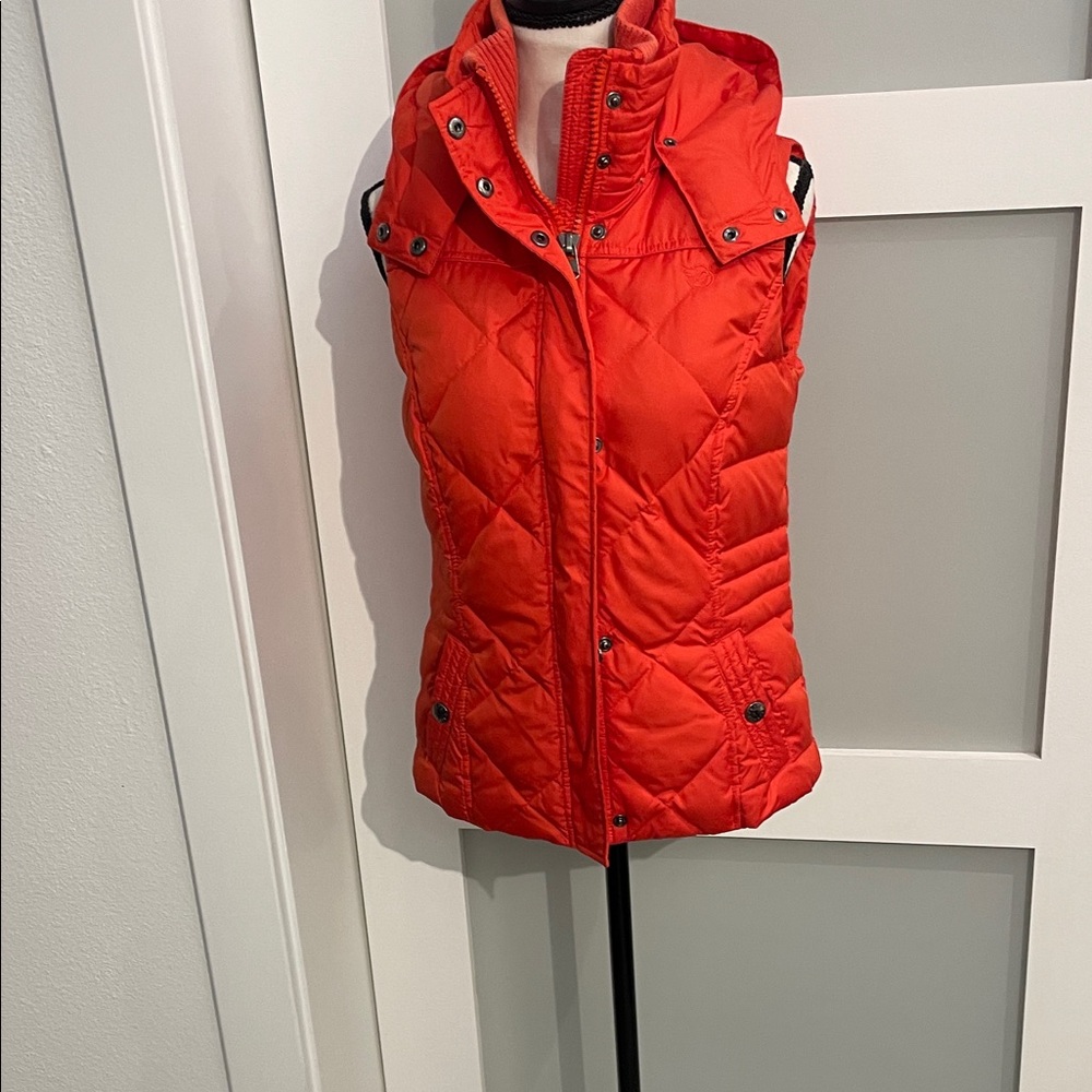 Esprit Vibrant Orange Quilted Vest